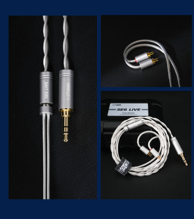 Softears SE6 LIVE 6BA In-Ear Monitors | Premium Hybrid Driver Wired Earphones with Switchable 3.5mm/4.4mm Cable