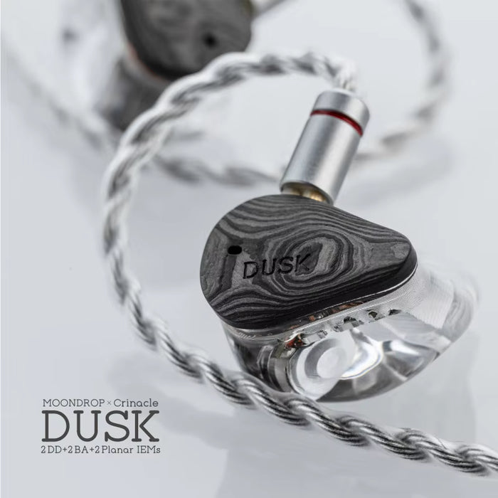 MOONDROP x Crinacle DUSK Flagship Tribrid In-Ear Monitor | 2DD + 2BA + 2Planar Drivers + DSP USB-C Cable
