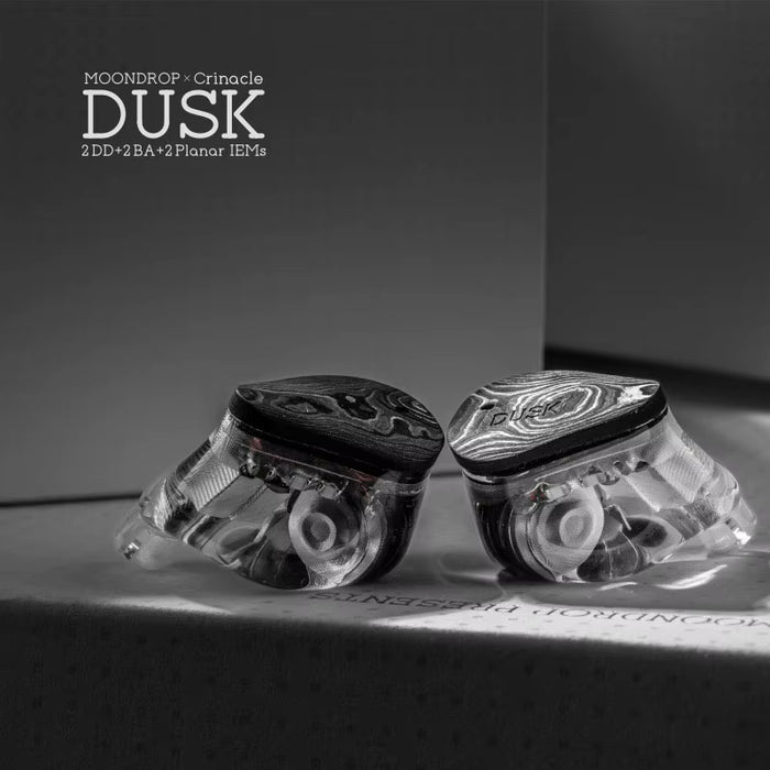 MOONDROP x Crinacle DUSK Flagship Tribrid In-Ear Monitor | 2DD + 2BA + 2Planar Drivers + DSP USB-C Cable