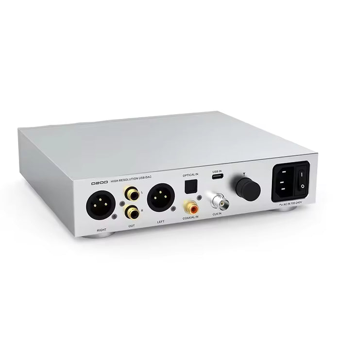SMSL D200 ROHM BD34352EKV Desktop DAC & Preamp | External 10MHz Clock Input | Full MQA