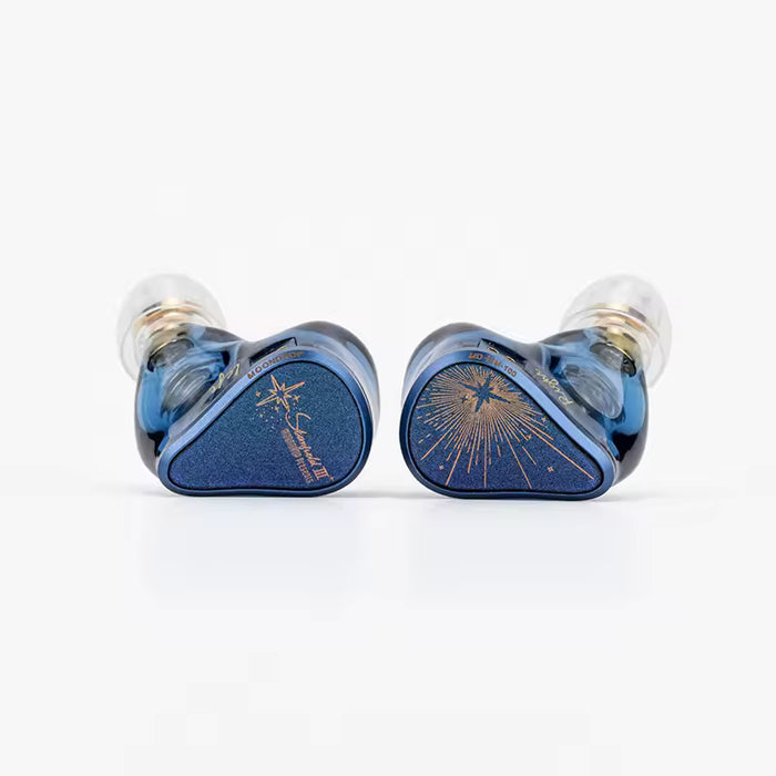 MOONDROP Starfield 3 Dual Dynamic Driver IEMs | 10mm Wood Dome + 7.8mm DLC | Modular Cable with USB-C DSP & 32-Band PEQ