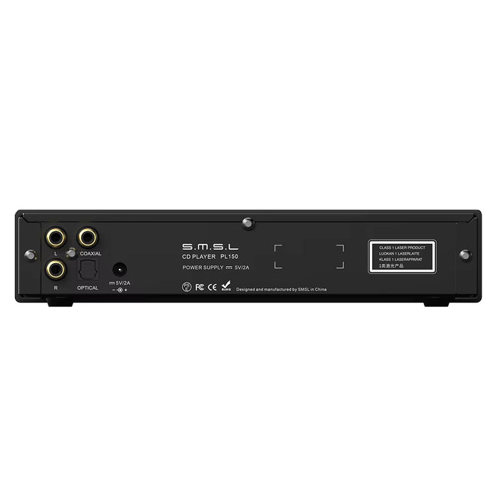 S.M.S.L PL150 Flagship CS43198 CD Player | Dual 3.5mm & 4.4mm Headphone Outputs | Optical + Coaxial Digital Out