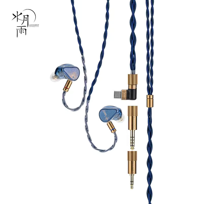 MOONDROP Starfield 3 Dual Dynamic Driver IEMs | 10mm Wood Dome + 7.8mm DLC | Modular Cable with USB-C DSP & 32-Band PEQ