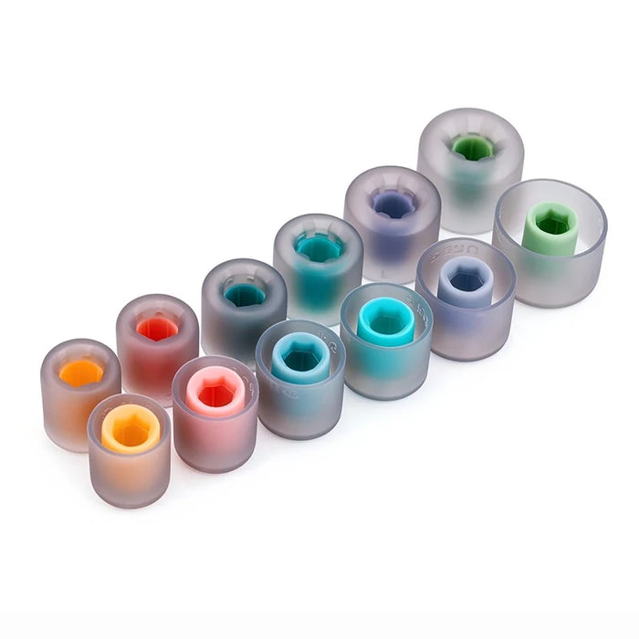 DUNU S&S PRO Eartips Stage&Studio Flexible Straight-Wall Silicone Eartips Hexagonal acoustic flow channel 3 Pairs Pack