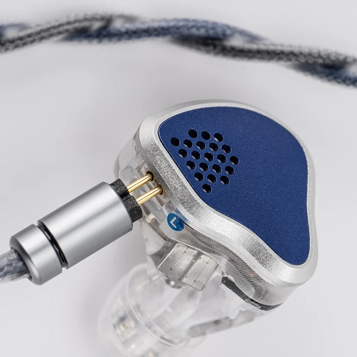 MOONDROP X Crinacle Silicon Earphone 1DD+2BA+2MEMS Tribrid IEMs with 0.78mm 2-pin Universal Interchangeable Cable Design