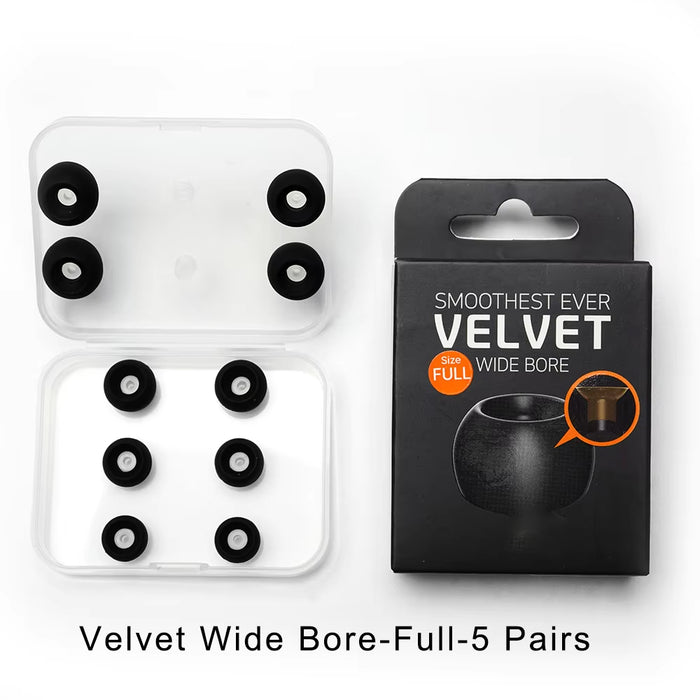 ELOIT / DIVINUS Velvet Wide Bore Silicone Earphone Eartips For 4-6mm Nozzle, Soft Deeply Ear Tips For Earbuds Dunu AFUL