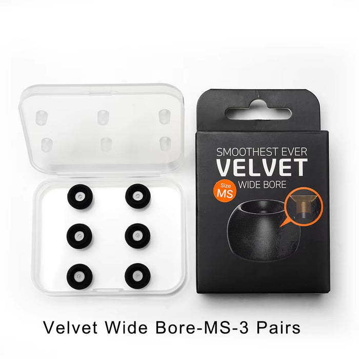 ELOIT / DIVINUS Velvet Wide Bore Silicone Earphone Eartips For 4-6mm Nozzle, Soft Deeply Ear Tips For Earbuds Dunu AFUL