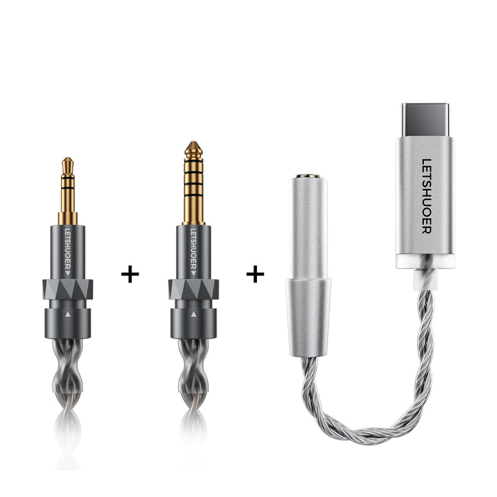 Letshuoer S12 Ultra Earphone 14.8mm Large Planar Magnetic Driver Hi-Fi In-Ear Monitors Gaming Earbuds with DAC Cable