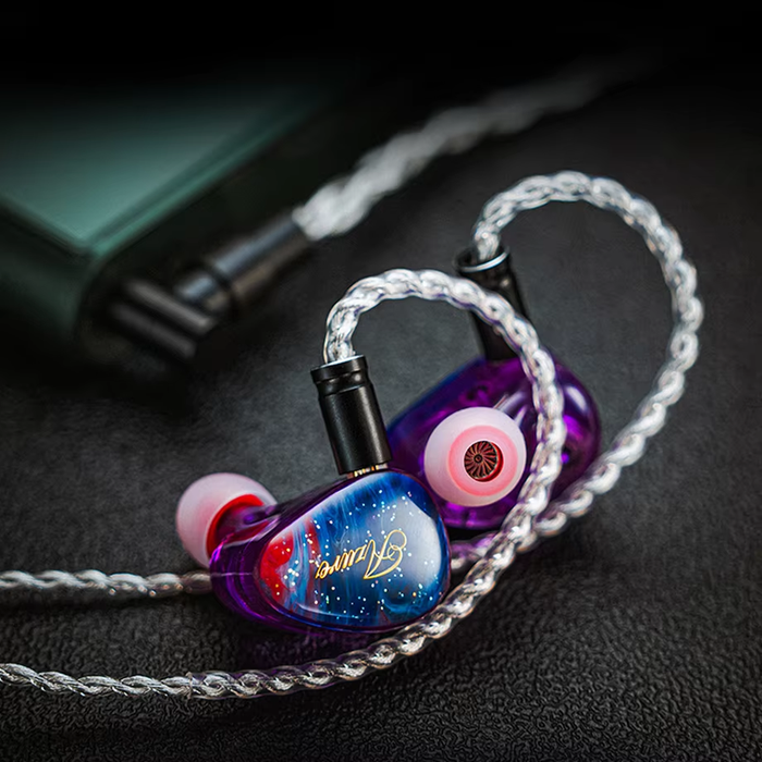 BEEP Audio Azure 10mm+8mm 2DD+1BA(Knowles) In-ear Earphones High-Quality Sound Comfortable Wired Earbuds 3.5mm+4.4mm Cable