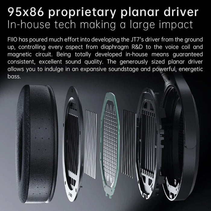 FiiO JT7 Planar Magnetic Driver Open-Back Headphones