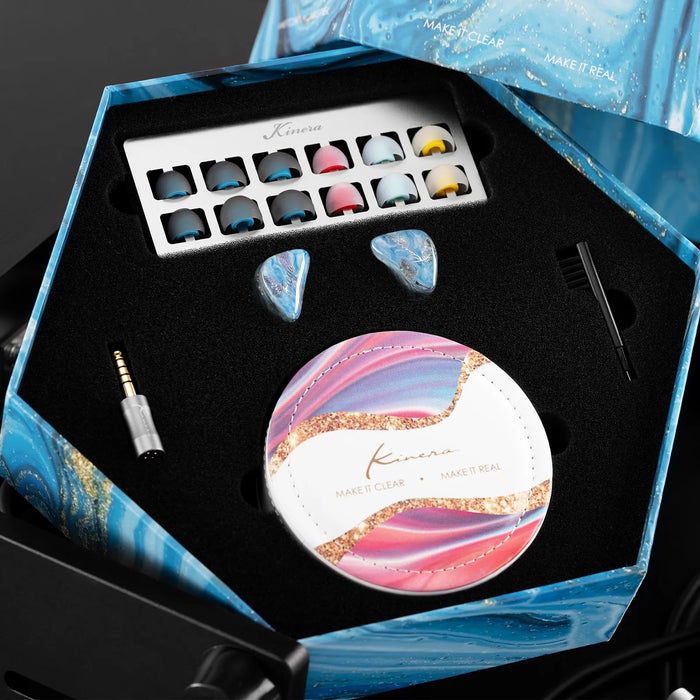 Kinera Freya 2.0 1DD + 3 Knowles BA Hybrid IEMS HiFi Earphone with 0.78mm 2pin Detachable Cable