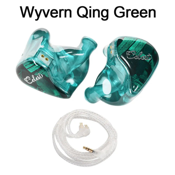 Celest Wyvern Qing In-Ear Earphone Monitor IEMs Wired HiFi Headphone With Microphone Cable Gaming Earbuds Audio Headset