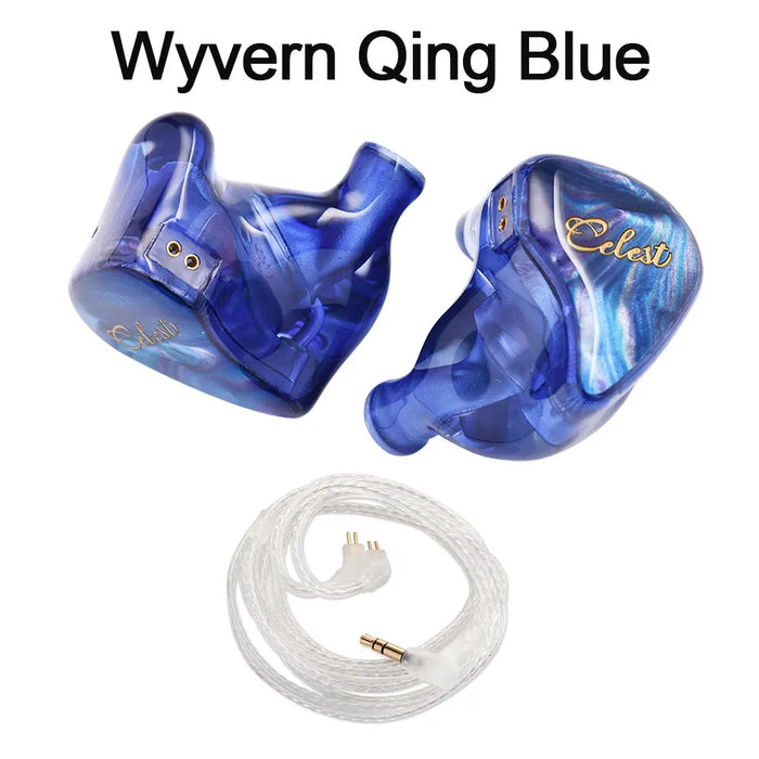 Celest Wyvern Qing In-Ear Earphone Monitor IEMs Wired HiFi Headphone With Microphone Cable Gaming Earbuds Audio Headset