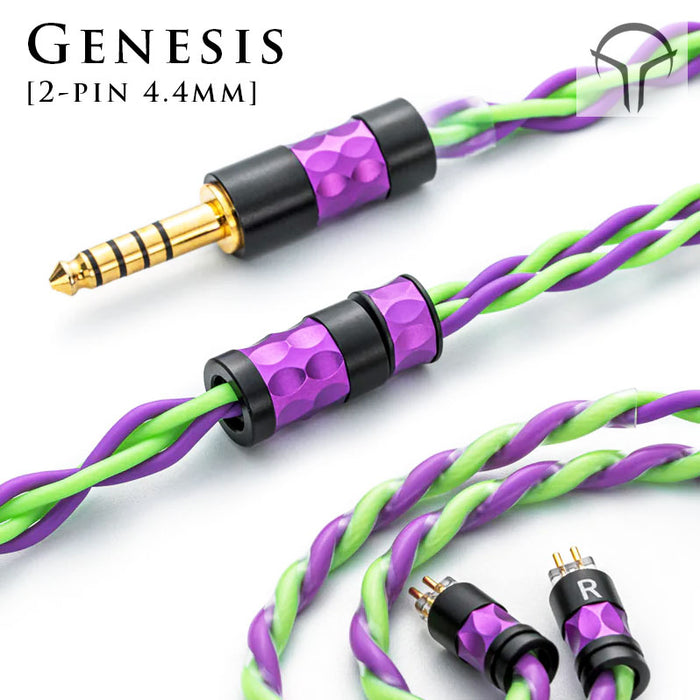 YONGSE Genesis High Quality 19AWG 4 strands 6N Silver Plated Single Crystal Copper Earphone cable