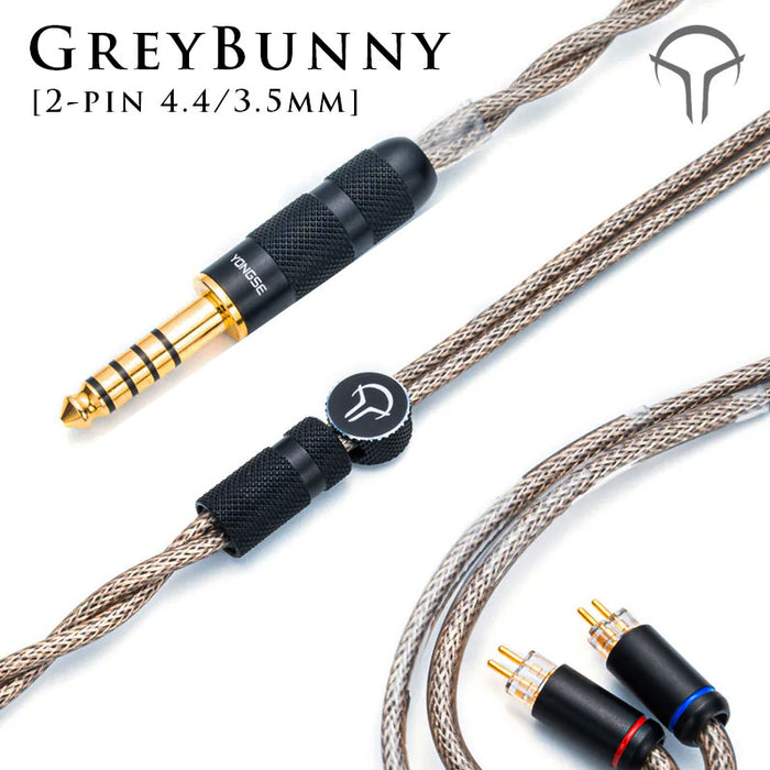 Yongse GreyBunny Single Crystal Copper + Silver-plated Single Crystal Copper Center ＆ Graphene Insulation Earphone Cable